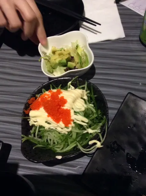 牛油果沙律同青瓜沙律