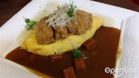 吉列鹿兒黑豚肉咖喱蛋包飯 - 銅鑼灣的盛八食堂