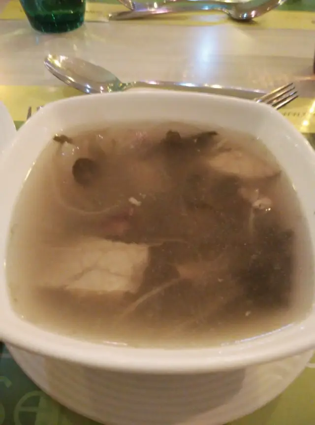 只飲左菜干豬肺湯