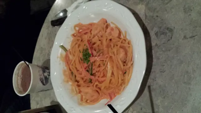 番茄汁蝦扁意粉