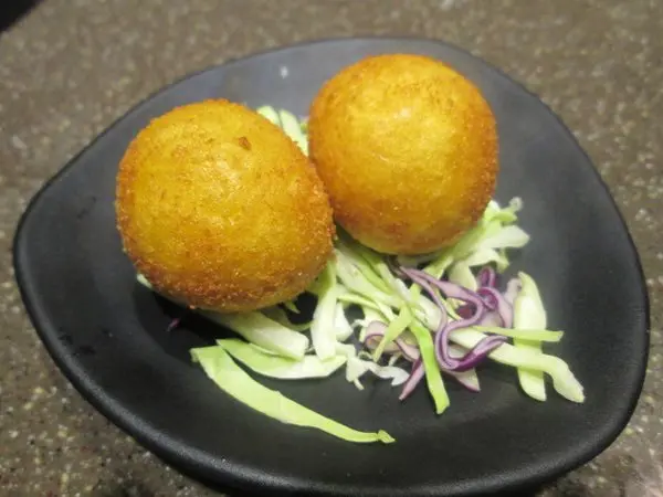 外層炸至香脆可口, 乾身