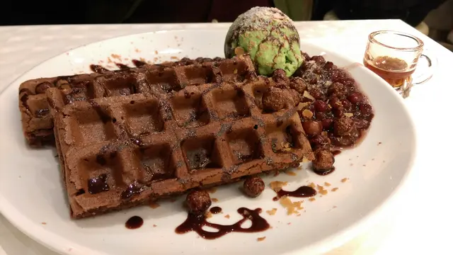 綠茶紅豆朱古力窩夫