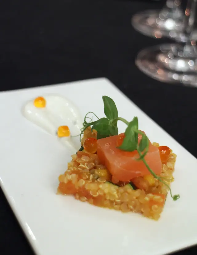 Balik Salmon with Curried Quinoa