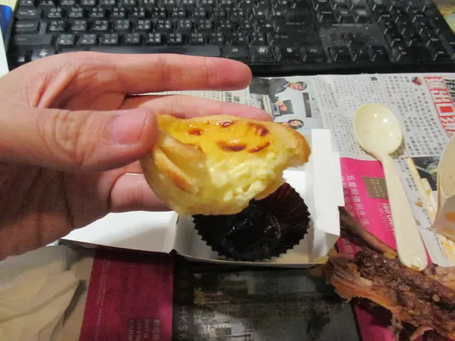 件葡撻好鬆軟。一口咬落去好滑。香味十足。