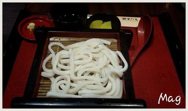 滑蛋豬扒飯配冷烏冬
