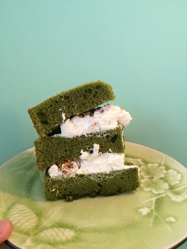 抹茶雪山戚風蛋糕