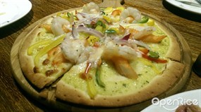 地中海海鮮pizza - 馬鞍山的La Kaffa