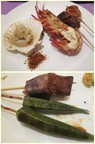 最美味是燒蒜蓉帆立貝、牛舌和秋葵