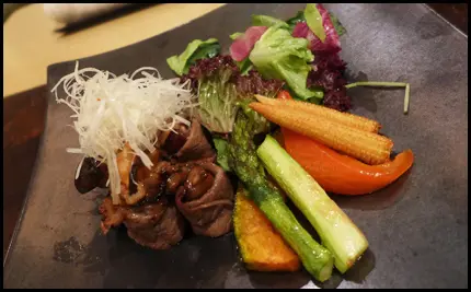 松茸 鹿兒島和牛薄燒