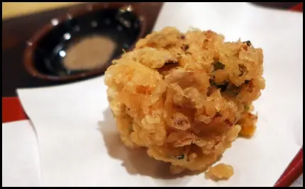 炸粟米 南瓜 椎茸 野菜蝦天婦羅