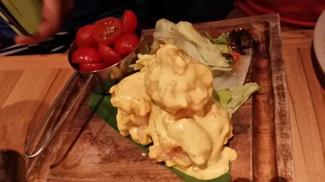 好rich既醬汁，蝦球超級爽脆彈牙，ichibani!