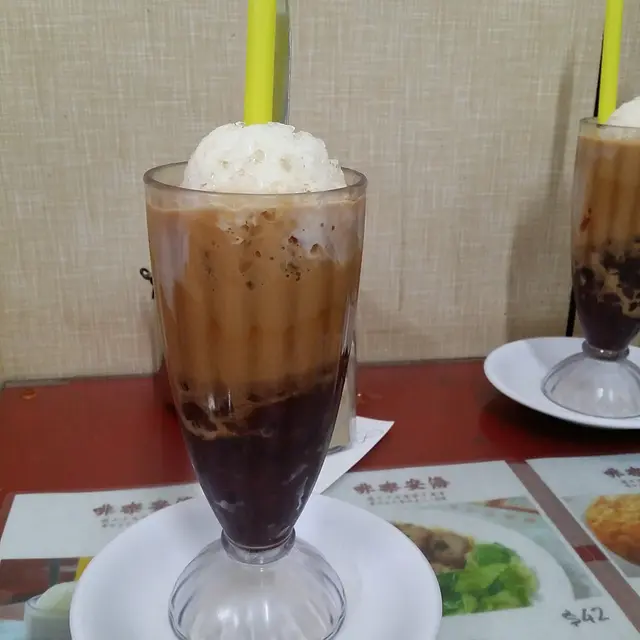 奶茶紅豆冰