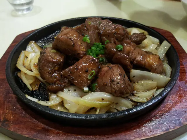 蒜片牛肉粒