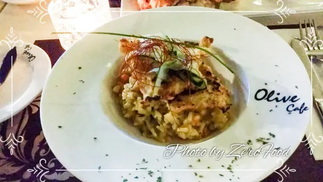 香煎鱈魚配西藏紅花薏米飯