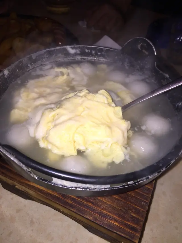 年糕餃子雞蛋湯