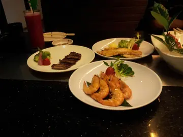 煎虾, 牛仔骨和银鳕鱼