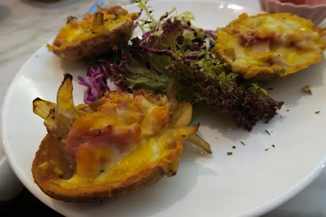 煙肉芝士焗薯皮