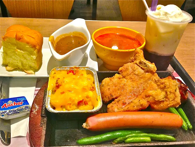 鐵板什扒餐, 雪糕紅豆冰