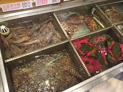各式游水海鮮