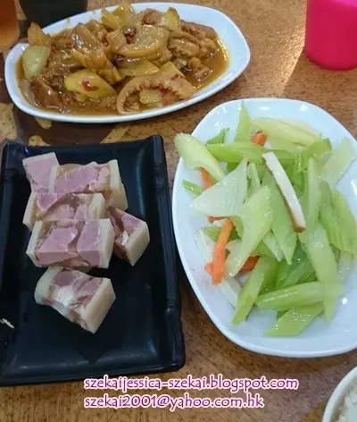 咖哩魷魚 / 鎮江肴肉 / 西芹