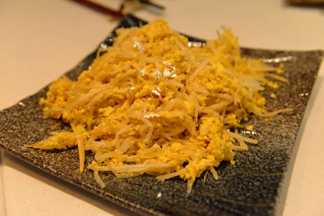 桂花鮑魚炒素翅