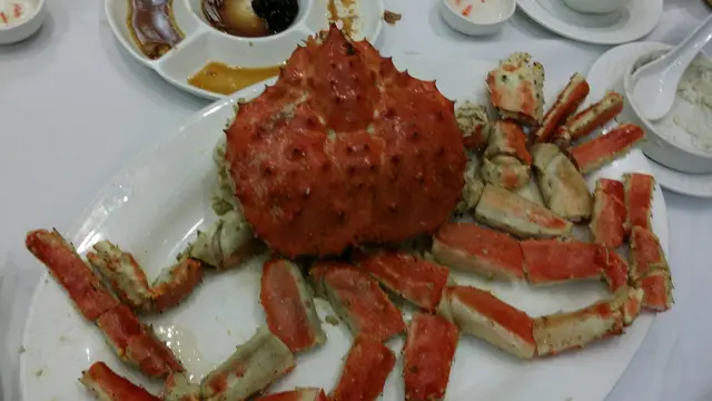 上枱鹹到你狂灌水恐怖阿拉斯加陳列蟹