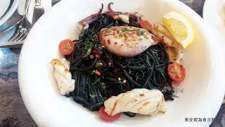 墨魚汁魷魚扁意粉