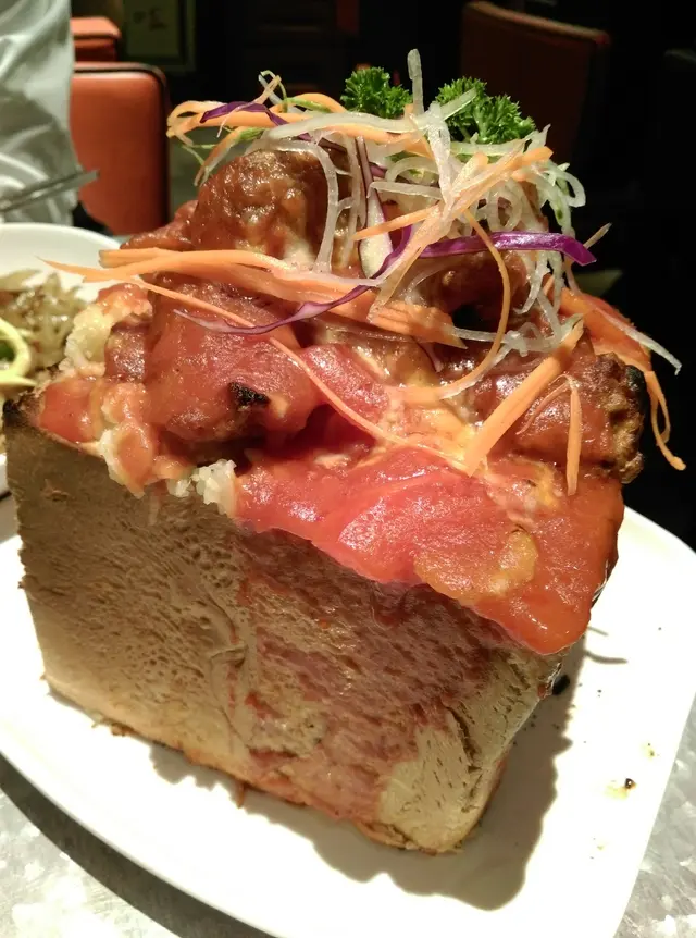 磚頭鮮茄焗豬扒飯