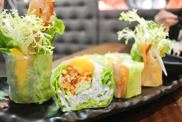 香芒軟殻蟹米紙卷