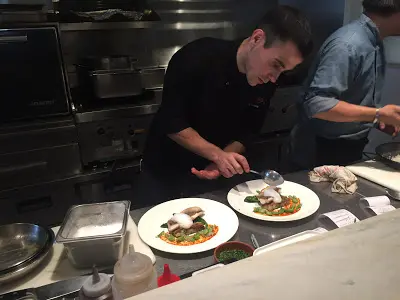 Marinated Seabass with Potato & Green Bean Terrine