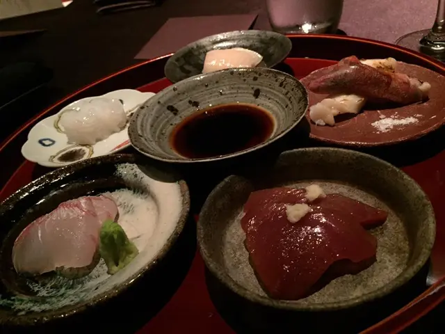 Assortment of sashimi