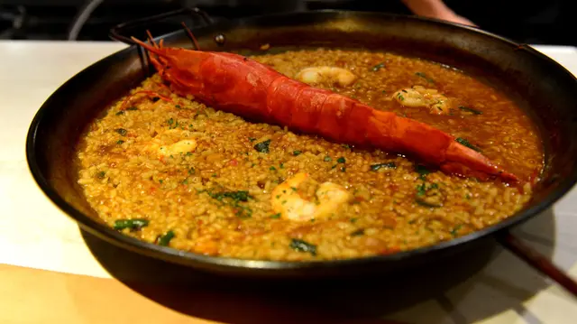 MEDITERRANEAN RED PRAWN SOUPY RICE