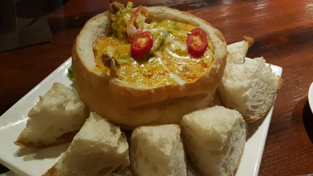 麵包焗咖哩軟殼蟹