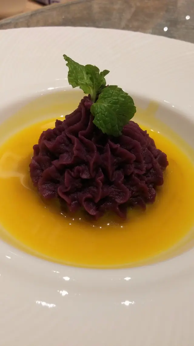 清甜爽口,沒有黏黏膩膩的重脂感,紫薯本味亦得見