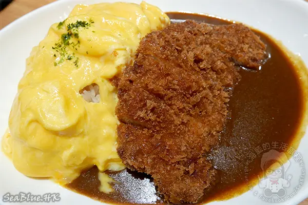 咖喱吉列豬扒滑蛋飯