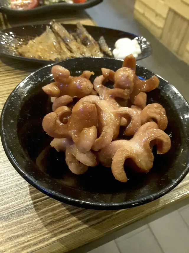 蜜燒八爪鱼及雞泡魚汗