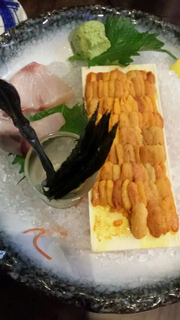 海膽同劍魚刺身