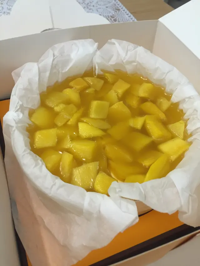 芒果溶心芝士蛋糕