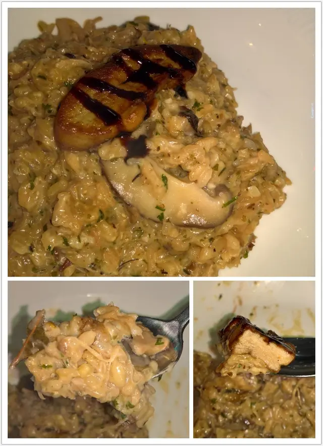 鵝肝慢煮鴨腿肉牛肝菌意大利飯