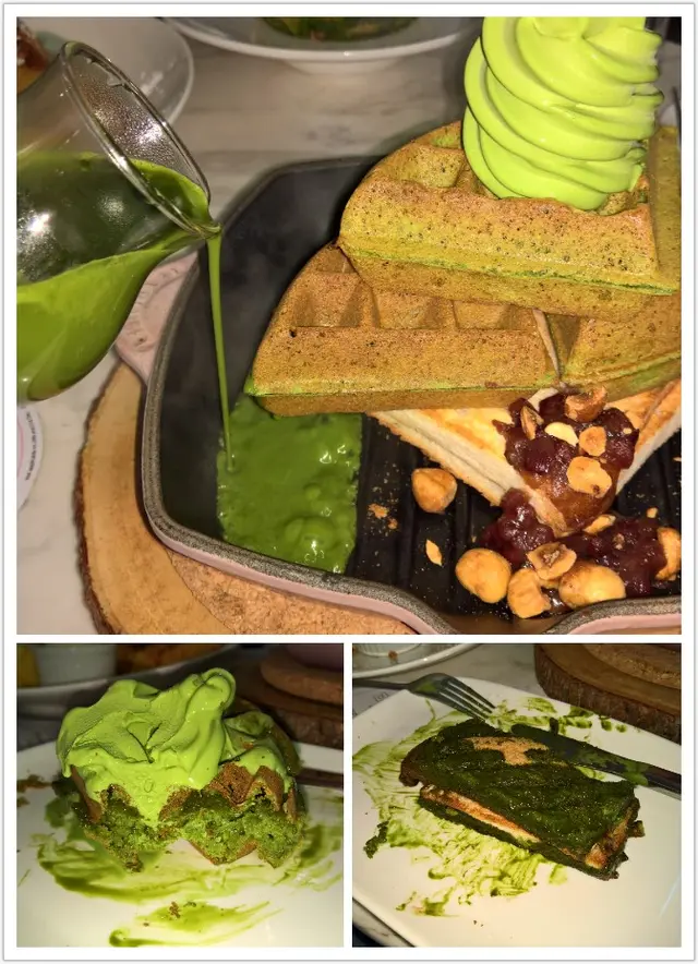 鐵板宇治抹茶窩芙