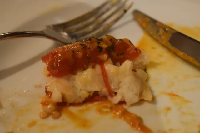 Stuffed piquillo bell peppers with bacalao