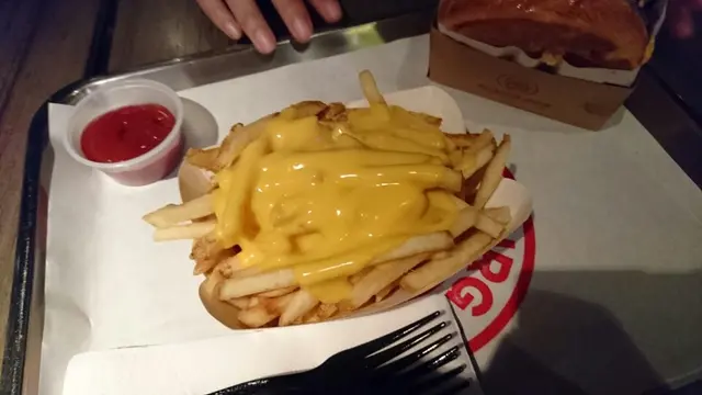 melt cheese fries
