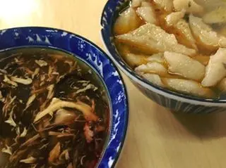 生菜魚肉、碗仔翅