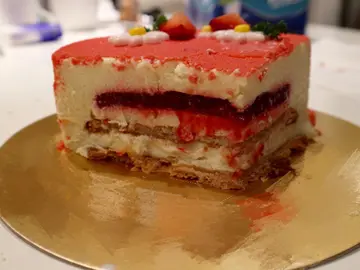 White Chocolate Mint Mousse Cake