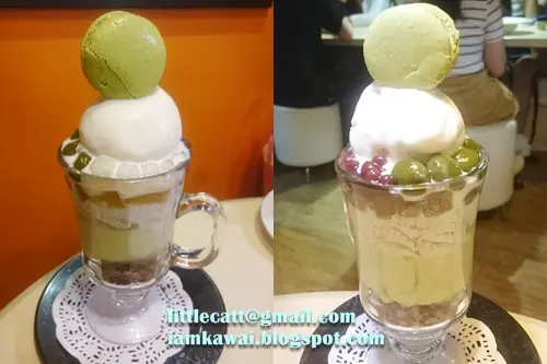 抹茶紅豆白玉聖代