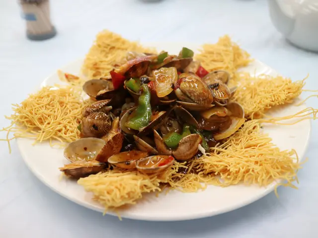 豉椒炒蜆+星麵底