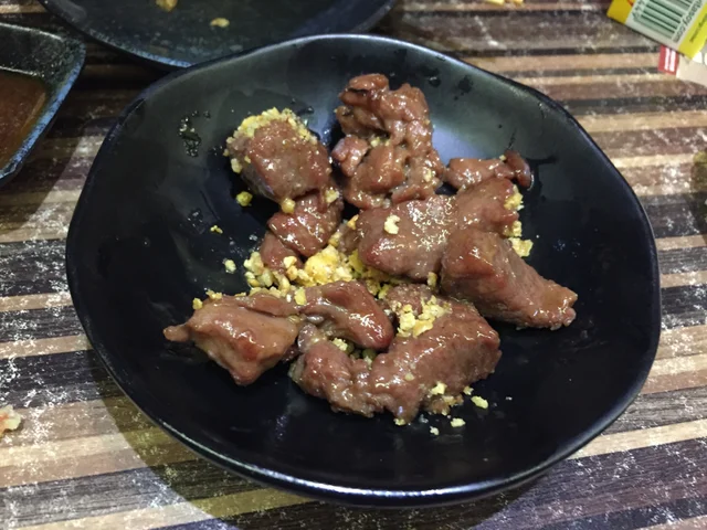 燒物:腸仔普通,雞肉串完全佳寶貨,12蚊7串果種(因為我食過),雞腎好