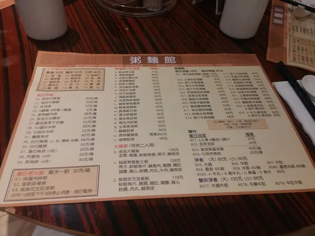 除了這個餐牌，還有少量點心和蒸飯餐點