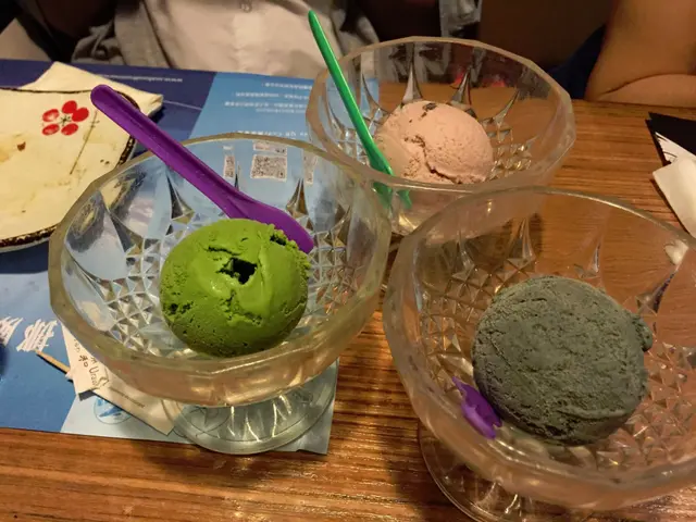 抹茶、紅豆、黑芝麻雪糕球