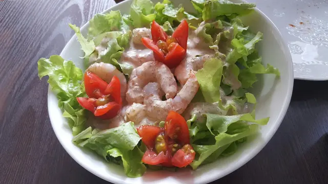 鮮蝦有機鮮蔬沙律